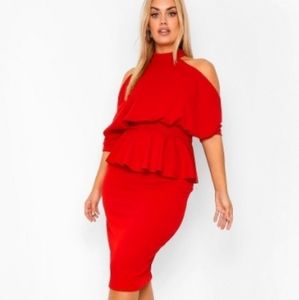 Boohoo Red Dress